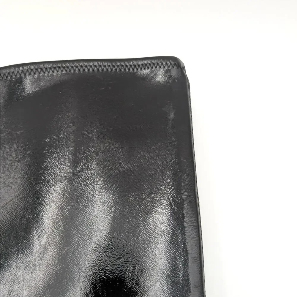 Abound Carmy Over The Knee Boots Side Zip Women's Black Patent Size US6M EU36.5